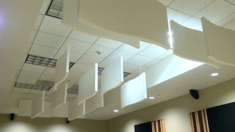 Whisperwave Acoustic Baffles Curved Ceiling Wall Panels